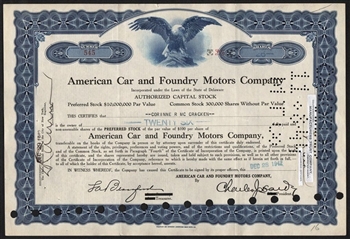 American Car and Foundry Motors Company