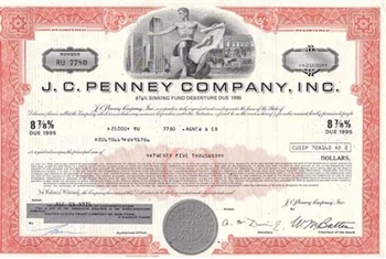 J.C. Penney Corporation Bond Certificate