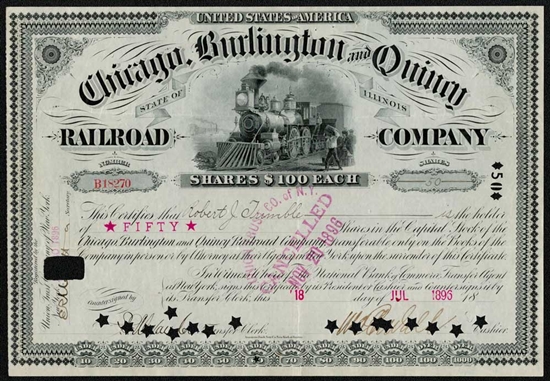 Chicago, Burlington and Quincy Railroad Co. - Early