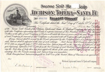 1889 Atchison, Topeka and Santa Fe Railroad Co.