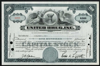 United Drug Inc. Stock Certificate