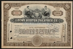 1925 Loew's Boston Theatres Co. Stock Certificate