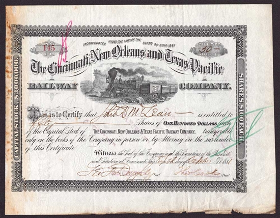 The Cincinnati, New Orleans & Texas Pacific Railway Co - 1881