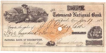 1836 Republic of Texas $60 Note from the Treasurer