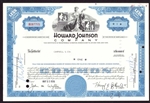 Howard Johnson Company Stock Certificate