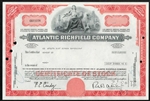 Atlantic Richfield Company Stock Certificate - Red