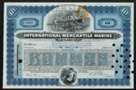 International Mercantile Marine Stock Certificate - 1920s