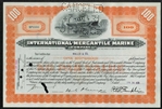 International Mercantile Marine Stock Certificate - 1930s