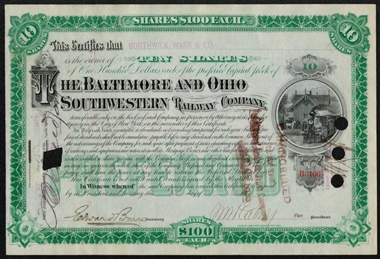 The Baltimore and Ohio Southwestern Railway Company - 1890s
