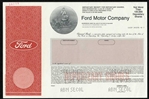 Ford Motor Company Specimen Stock Certificate with Henry Ford