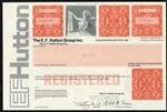 E.F. Hutton Group Inc. Specimen Bond Certificate