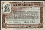 1890s Baltimore and Ohio (B&O) Railroad Co. Stock Certificate - Unissued
