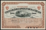 The Cincinnati, Indianapolis, St. Louis and Chicago Railway Un-Issued 1880s