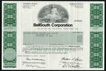 BellSouth Corp. Stock Certificate