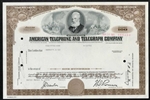 American Telephone and Telegraph AT&T Stock Certificate