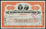 The Lehigh Coal and Navigation Company Stock Certificate