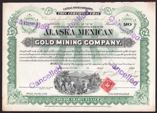 Alaska Mexican Golding Mining Company - 1909