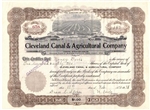 Cleveland Canal & Agricultural Co. Certificate - Territory of Utah
