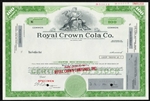 Royal Crown Cola Specimen Stock Certificate