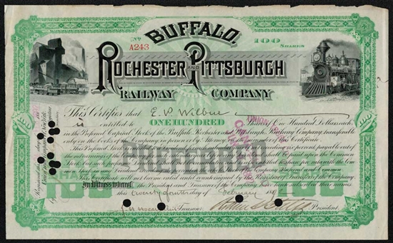 Buffalo, Rochester & Pittsburgh Railway Company - 1892