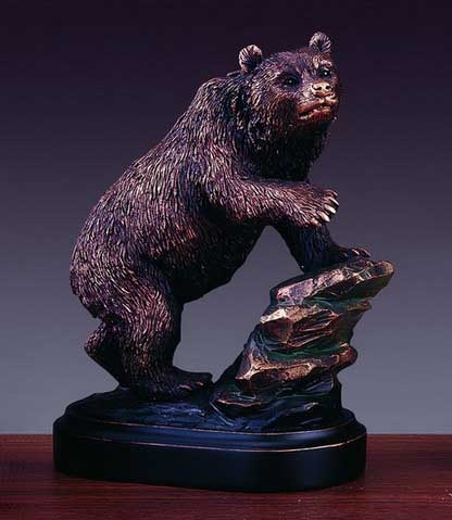 Bronzed Bear Statue - Bear Figurine