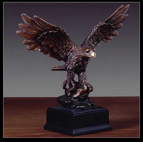 7" Perched American Eagle Statue - Figurine