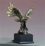 7" Antique Gold Eagle Statue - Figurine
