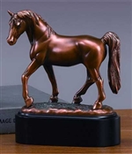 7" Tennessee Walking Horse Statue - Bronzed Sculpture