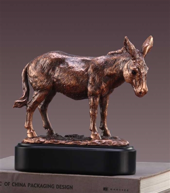 Donkey Statue - Bronzed Sculpture