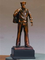 U.S Navy Statue - Bronzed Navy Sailor Statue