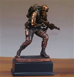 U.S. Marine Statue - Bronzed Marine Corps Statue