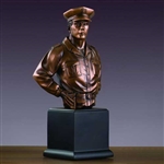 Police Officer Statue - Bronzed Police Officer Figurine