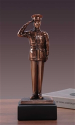 U.S. Soldier Statue - Bronzed Soldier Figurine