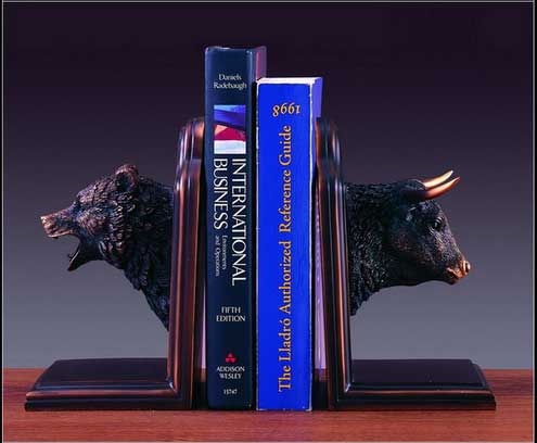 Bull and Bear Bookends