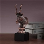 10" Bronze Finished Antelope Statue - Figurine