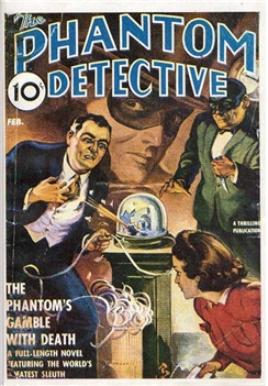 The Phantom Detective Featuring Shooting Ticker Tape Machine