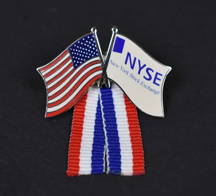 NYSE & American Flag Lapel Pin