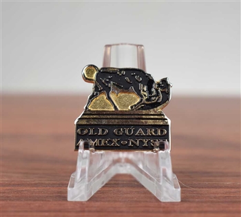 Vintage AMEX - NYSE Lapel Pin - Old Guard Bull & Bear - Rare