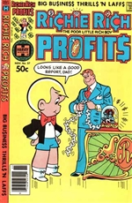 1980 Richie Rich Profits Comic Book with Ticker Machine Cover