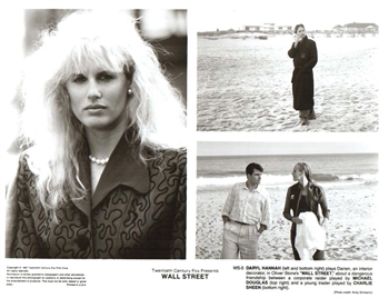 Wall Street The Movie - Daryl Hannah, Sheen, Douglas Photo