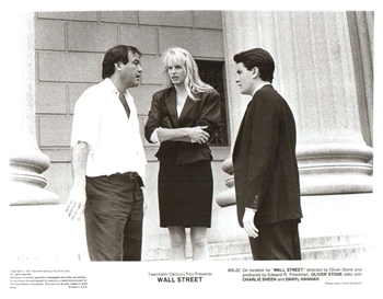 Wall Street The Movie - Stone, Sheen & Hannah Photo