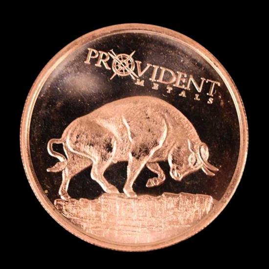 Bull & Bear .999 Fine Copper Coin
