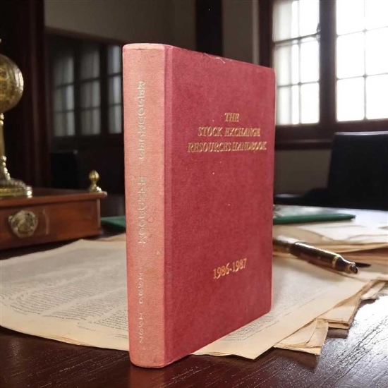 The Stock Exchange Resources Handbook 1986-1987 - Australian