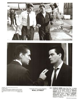 Wall Street The Movie - Charlie Sheen Scenes Photo