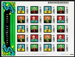 Warren Buffett & Charlie Munger Sheet of Postage Stamps - Berkshire Hathaway