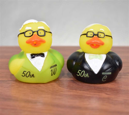 Warren Buffett & Charlie Munger Rubber Ducks - 50th Anniversary