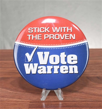 Vote Warren Pinback - Warren Buffett for President - 2019