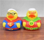 Warren Buffett & Charlie Munger Superman Rubber Ducks