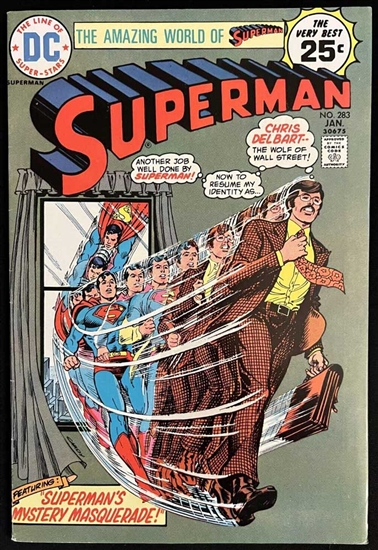 1975 Superman as The Wolf of Wall Street Comic