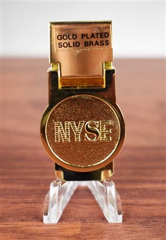 NYSE Money Clip - Gold Plated Brass